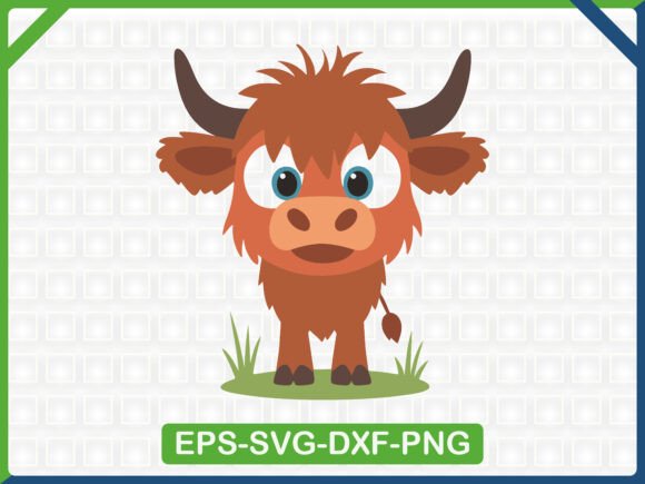 A Highland Cow SVG for Graphics and T-Shirt Designs