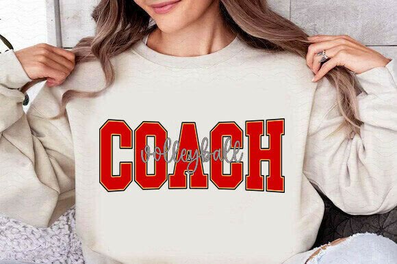 A Volleyball Coach Graphic for Crafting & T-Shirt Designs