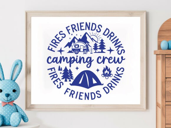 Camping Crew Friends SVG: Graphics & T-Shirt Designs