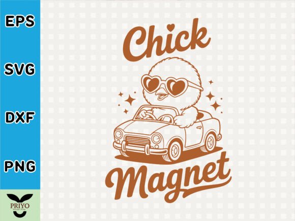 Chick Magnet Vector Graphics for T-Shirt Designs