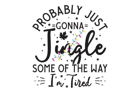 Christmas Jingle Song PNG Graphics for Seasonal T-Shirt Designs