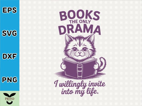 Crafting a Drama-Free Bookish T-Shirt Graphic