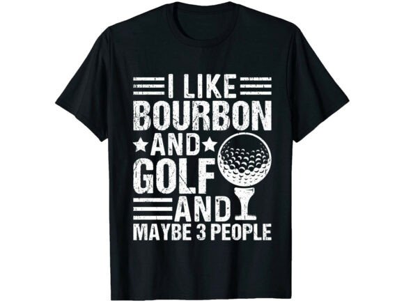 Evaluating the Bourbon & Golf T-Shirt Graphic for Brand Design