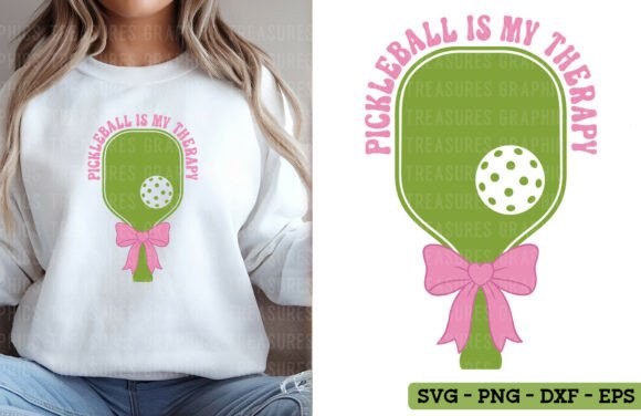 Evaluating the 'Pickleball is My Therapy' Graphics for T-Shirt Designs