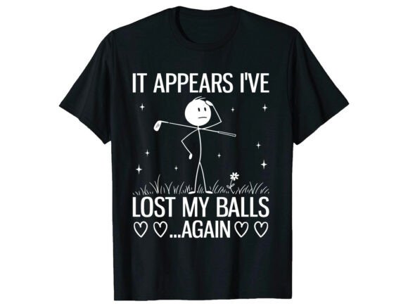Lost My Balls Again: A Golf Embroidery Design With Character
