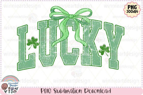 Lucky Retro St Patricks Day Varsity Bow Graphics Review