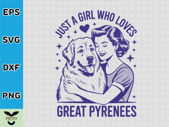 Reviewing a Great Pyrenees Dog Graphics Asset for T-Shirt Designs