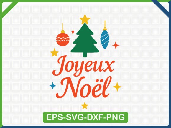 The Joyeux Noël Christmas Tree: A Publisher's Graphic Design Asset