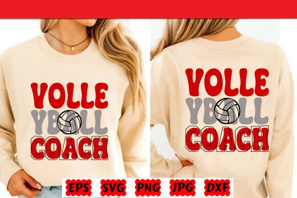 The Volleyball Coach SVG & Mom PNG as a Versatile Brand Graphic
