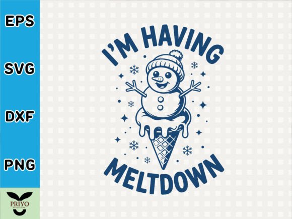 Using Funny Snowman Meltdown Graphics in T-Shirt Design Marketing